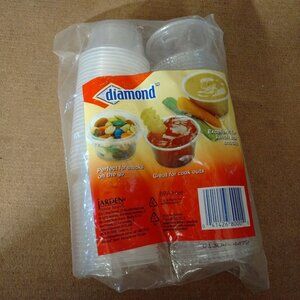 Diamond Daily Mini Cups With Lids 2 Oz 59ml 50 Pack BPA-Free Multi-Purpose-NEW